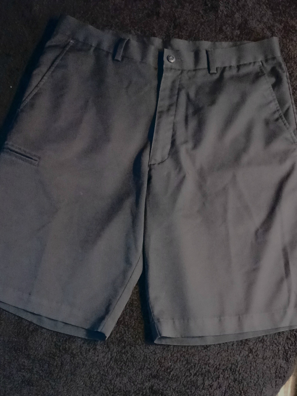Grand Slam Men's Flat Front Black Shorts